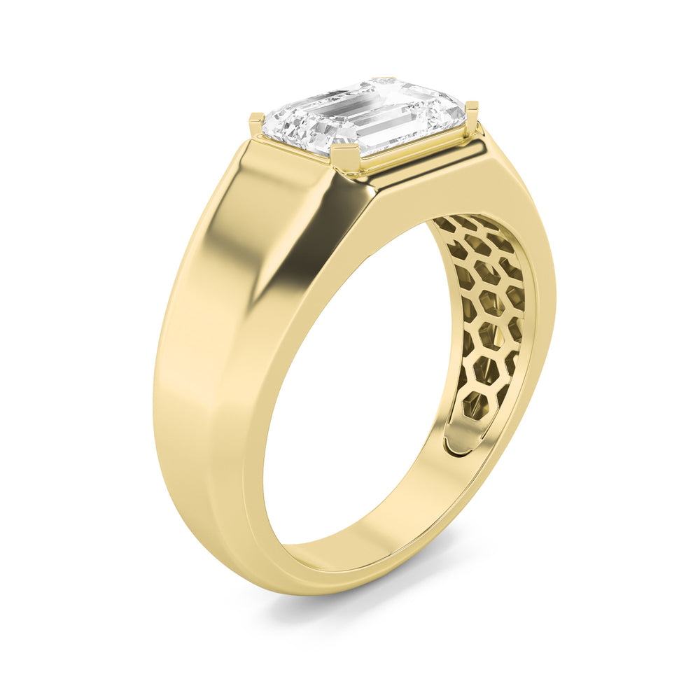 Plain Polished Gold Band — Women's — alt