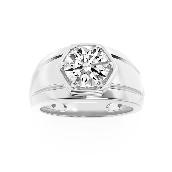 Flower Petal Side Stone — Round