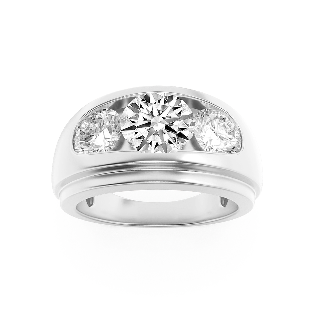 Diamond Channel-Set Band — Men's — alt