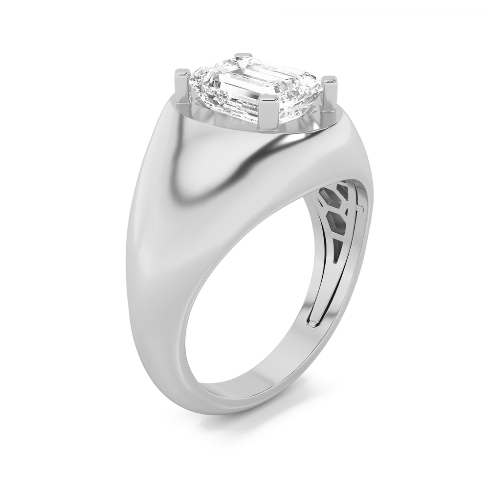 Nature-Inspired Oval Side Stone — alt