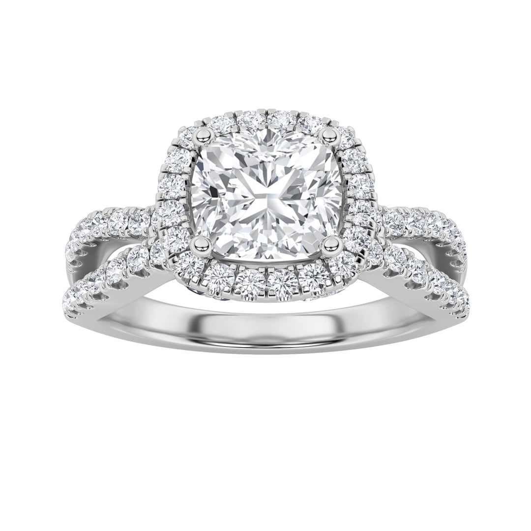 Toi et Moi — Cushion + Marquise in White Gold
