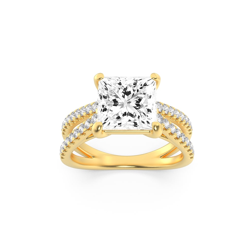 Princess Cut Eternity Band