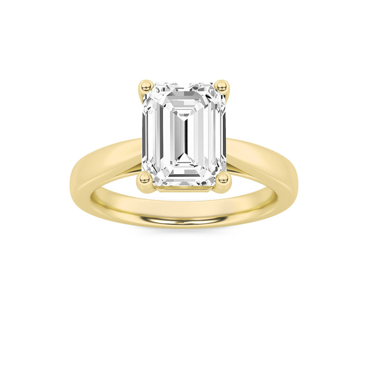 East-West Emerald Trellis Anniversary Ring