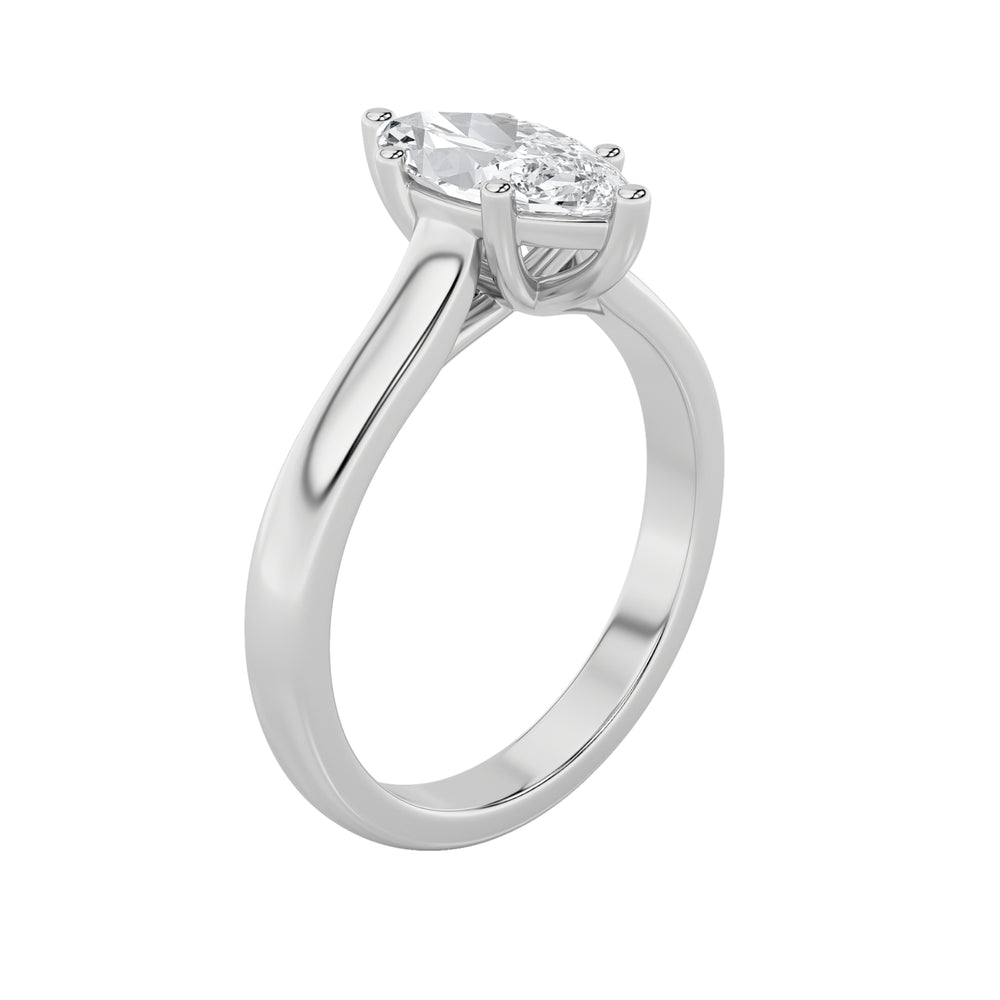 V-Prong Marquise Solitaire — alt