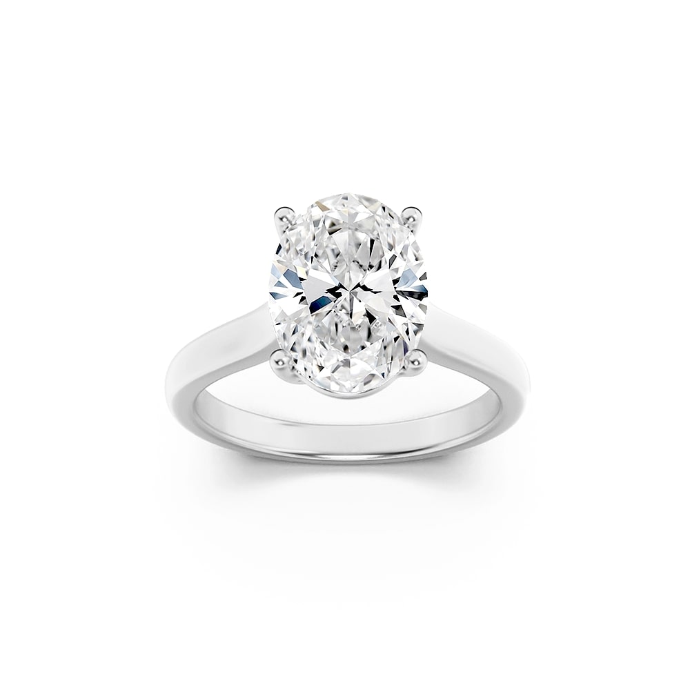 Cathedral Oval Solitaire