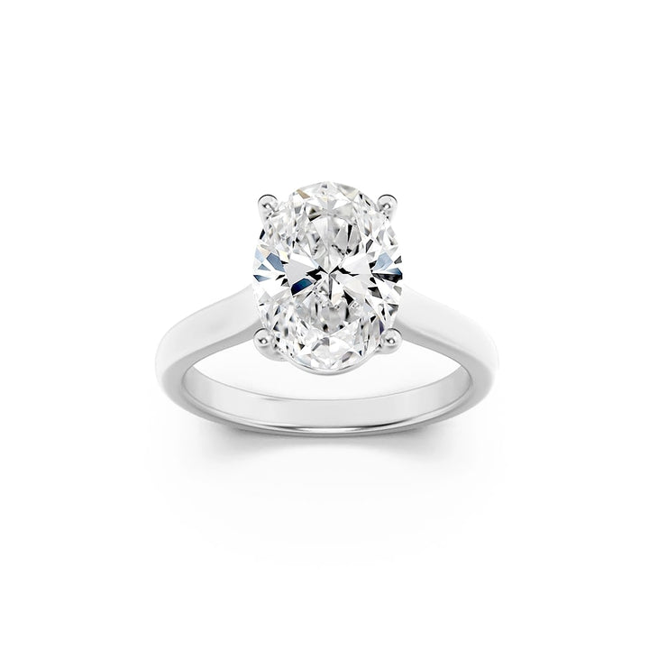 Cathedral Oval Solitaire