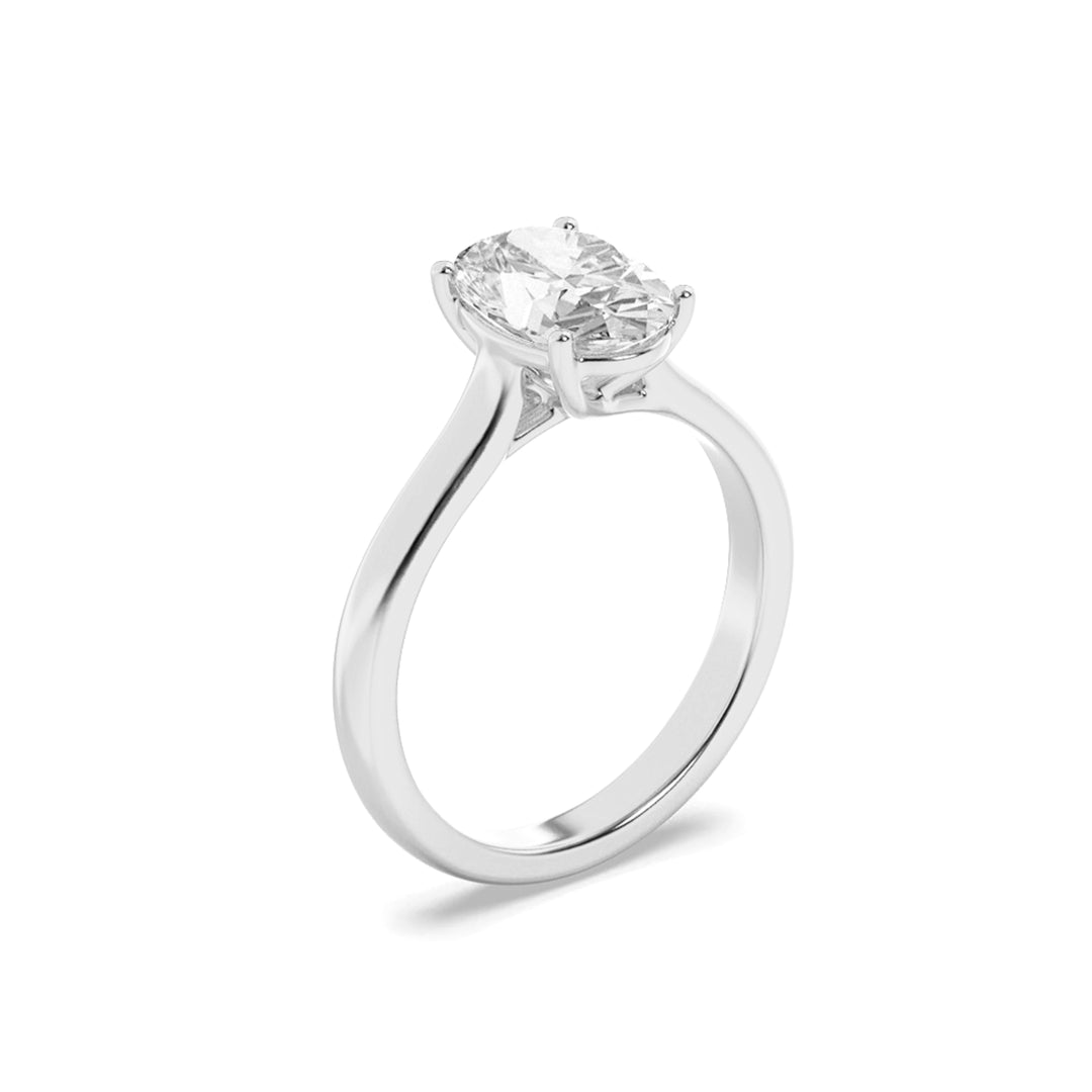Cathedral Oval Solitaire — alt