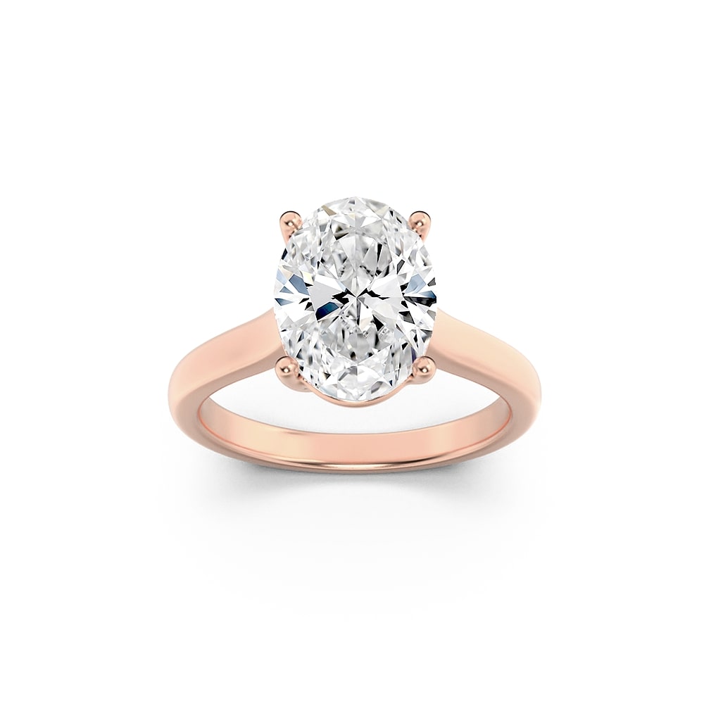 Bezel-Set Oval Solitaire