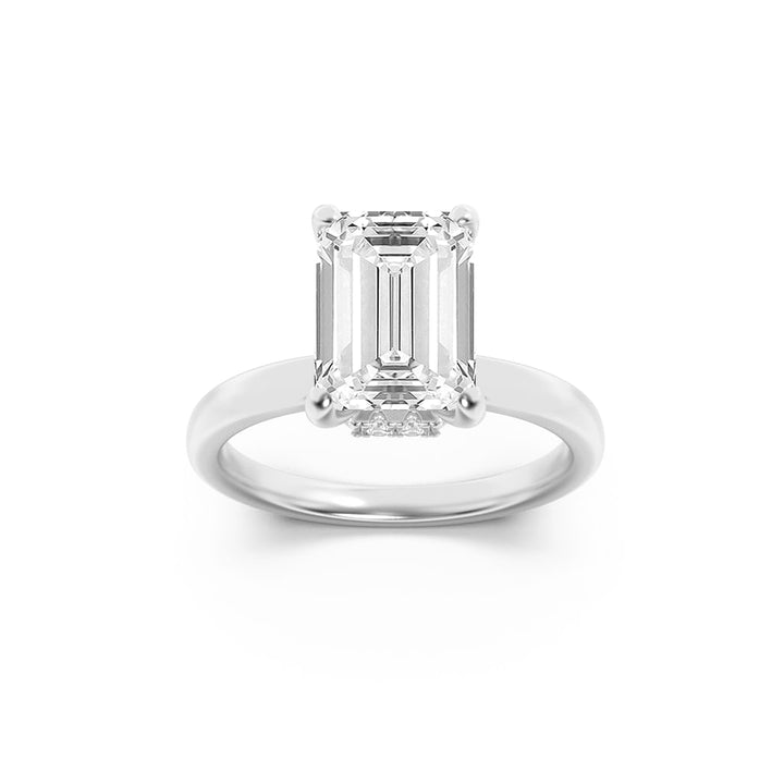 Halo Round in White Gold