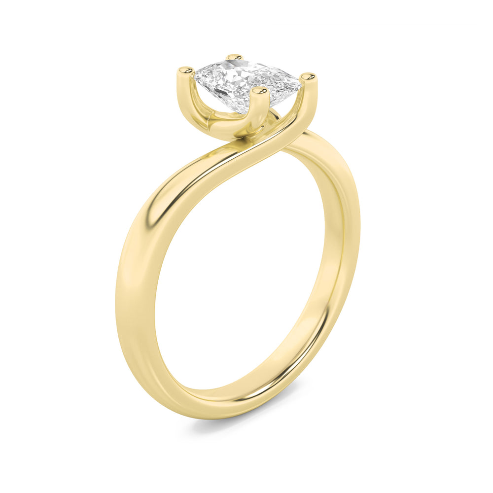 Asscher Cut Solitaire — Vintage — alt