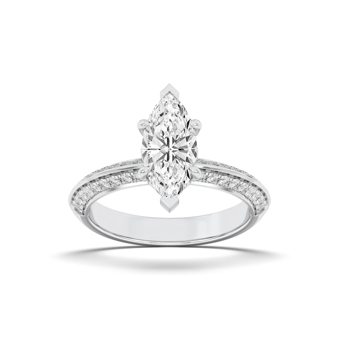 Marquise Vintage Vine Side Stone