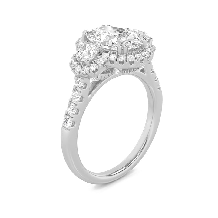 Three-Stone Oval — Oval Side Stones — alt