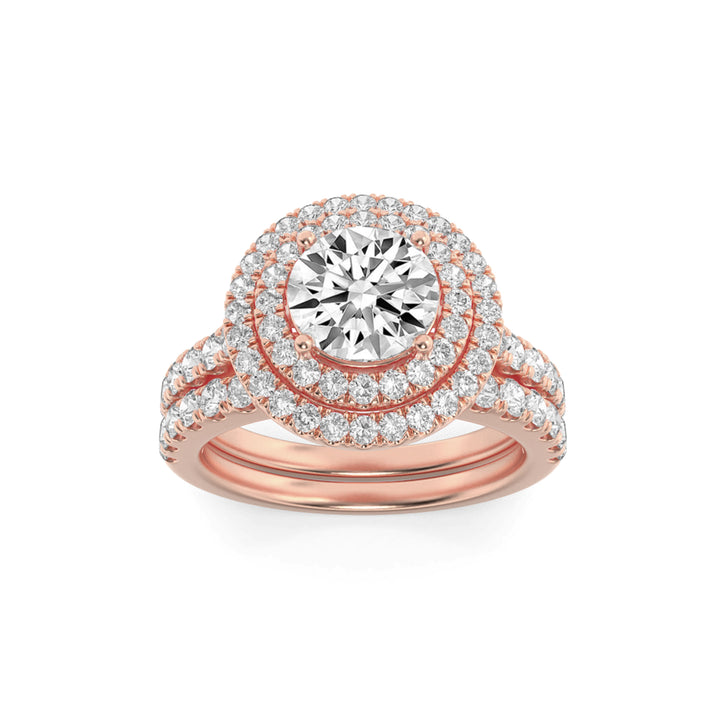 Halo Round Engagement Ring