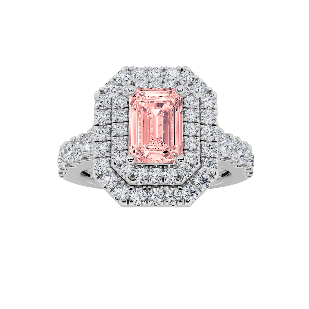 Flower Petal Side Stone — Round