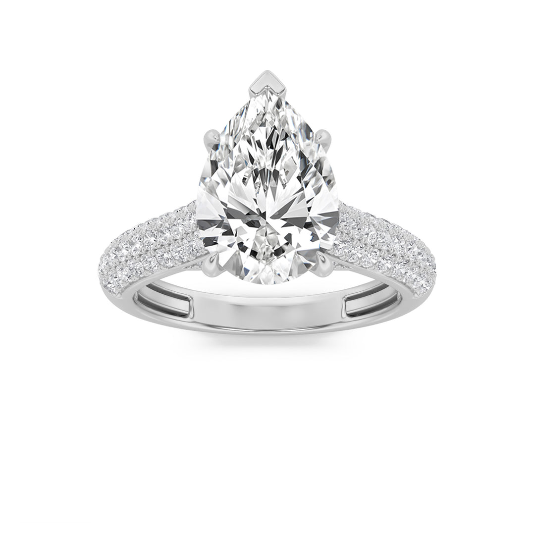Pear Diamond Eternity Band