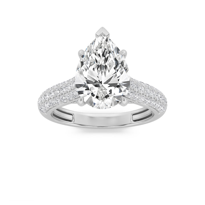 Pear Diamond Eternity Band