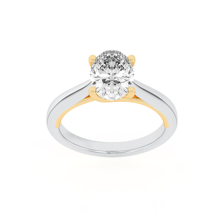 Curved Eternity Band in White Gold