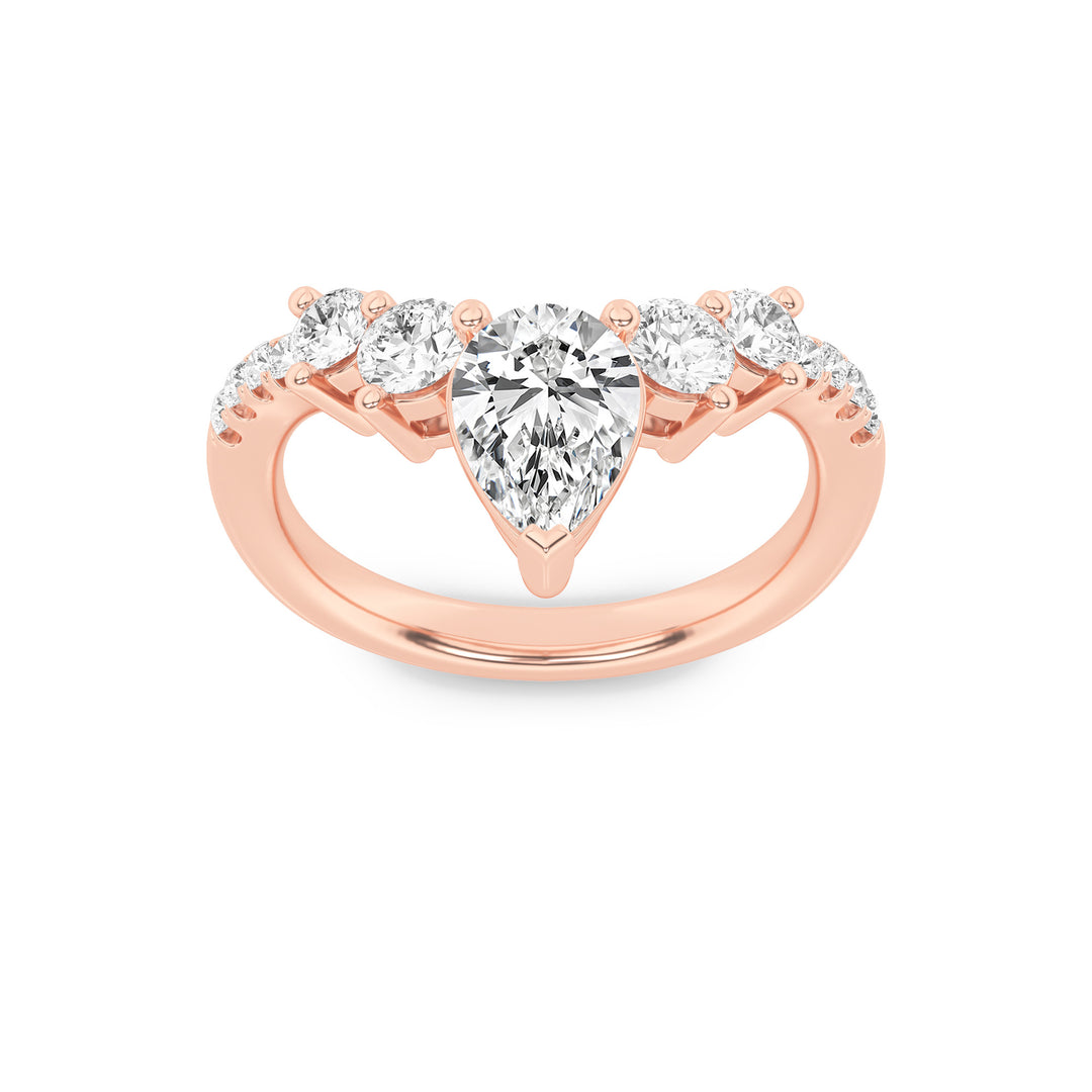 Five-Stone Pear Anniversary Ring