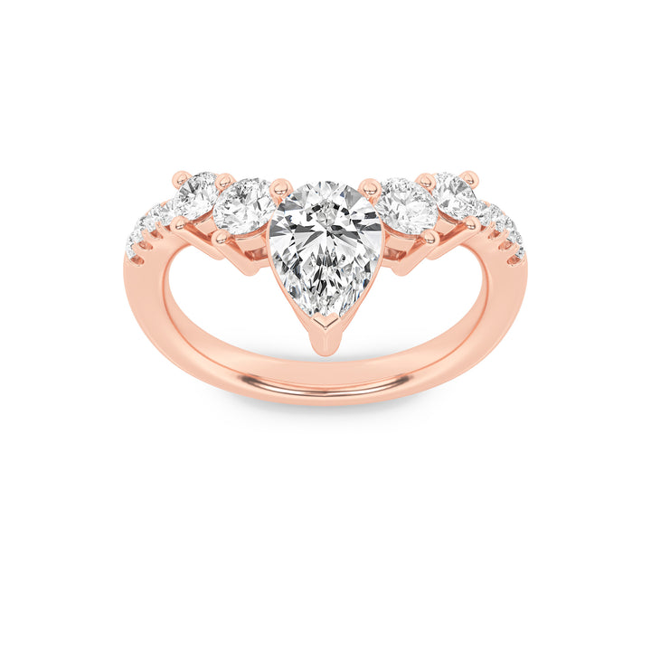 Five-Stone Pear Anniversary Ring
