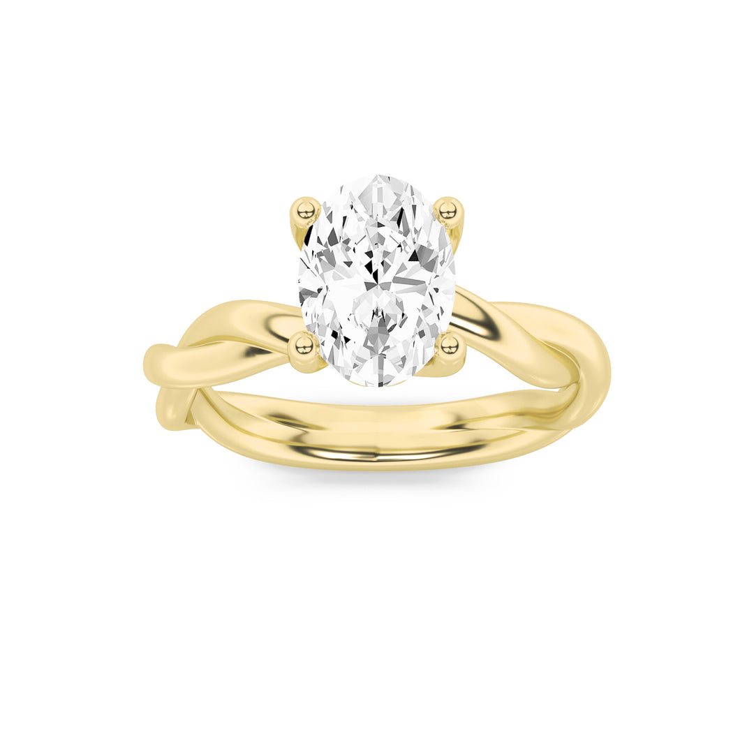 Oval Solitaire 4-Prong