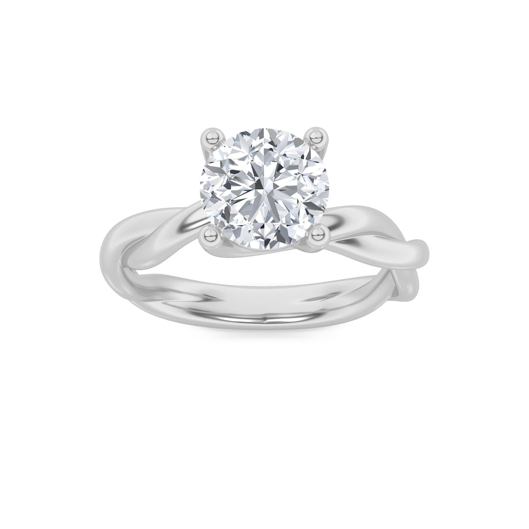 Glamour Twisted Round Solitaire