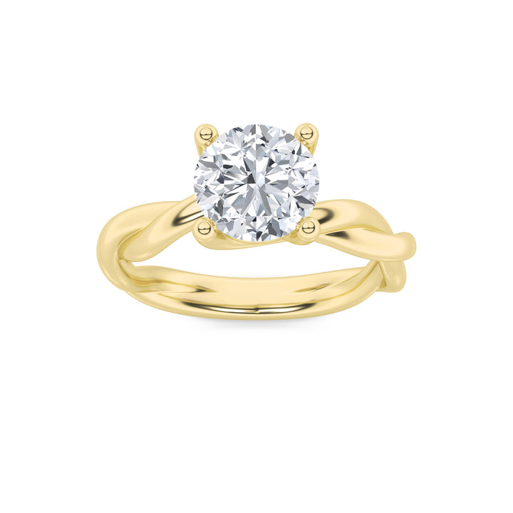 Glamour Twisted Round Solitaire