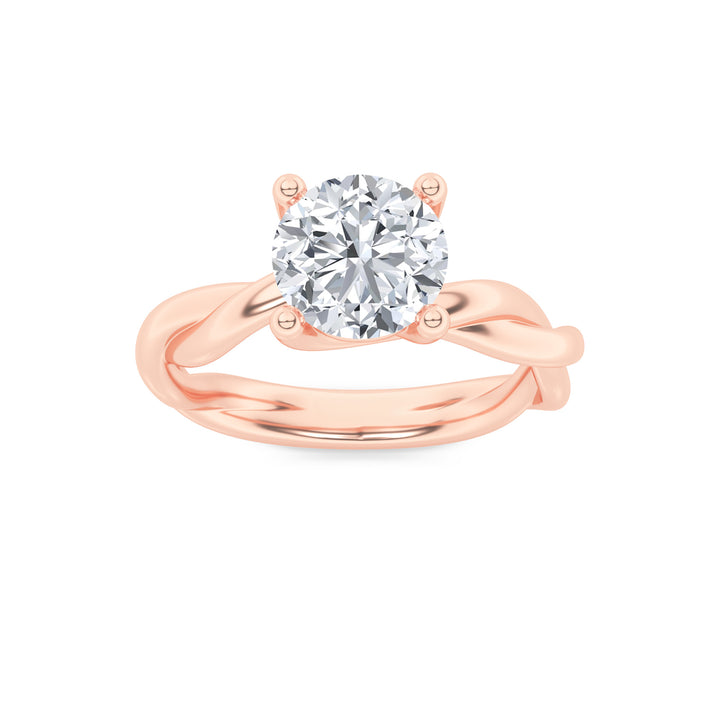 Glamour Twisted Round Solitaire