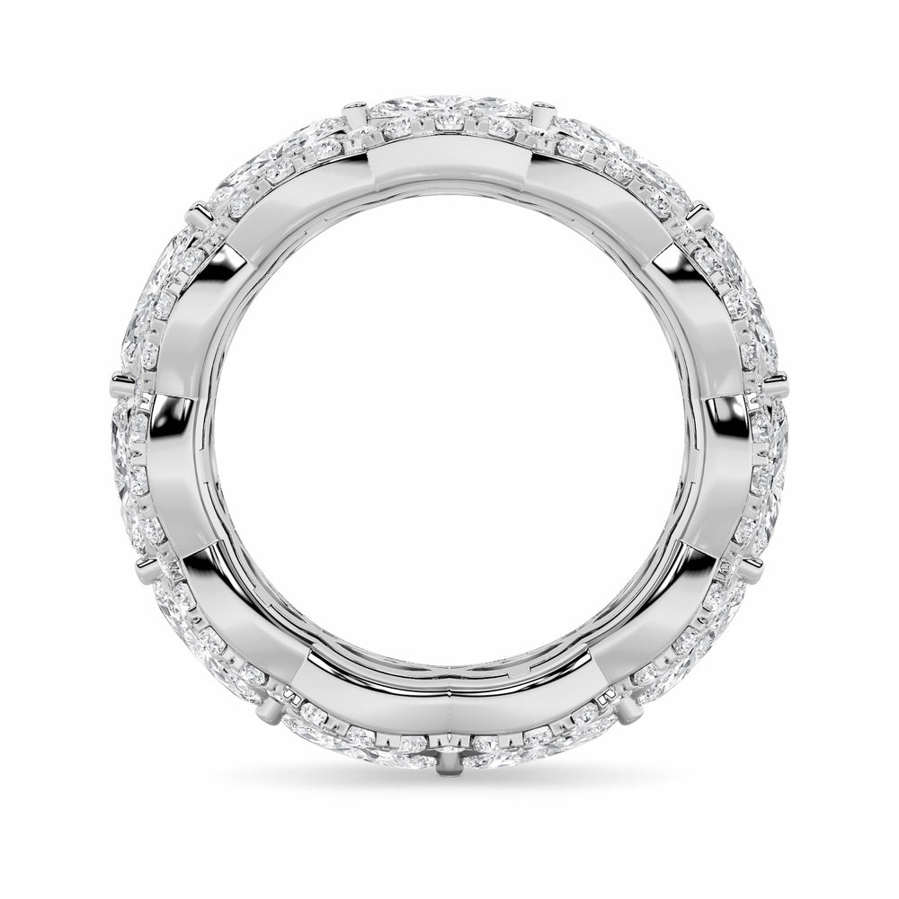 Diamond + Sapphire Eternity Band — Women's — alt