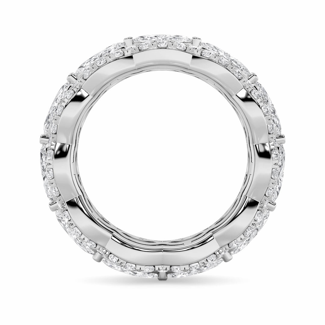 Diamond + Sapphire Eternity Band — Women&