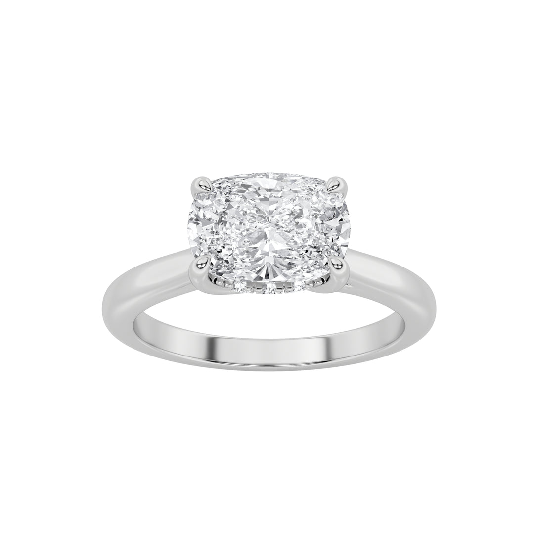 Cushion Solitaire in Rose Gold