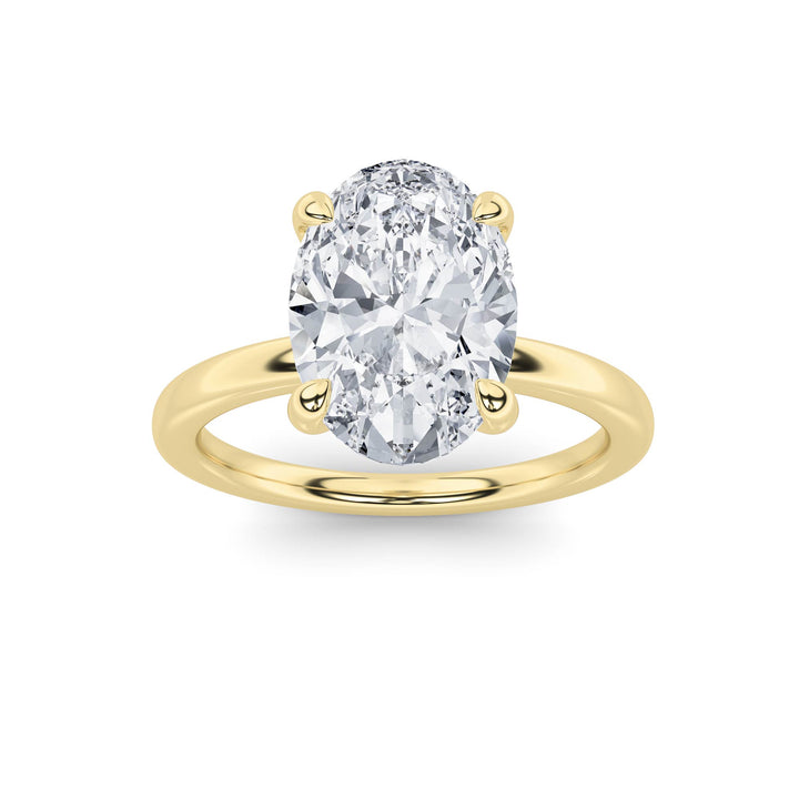 Oval Solitaire 4-Prong