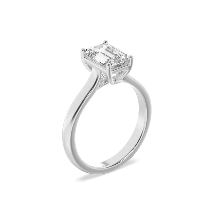 Emerald Cut Solitaire — alt