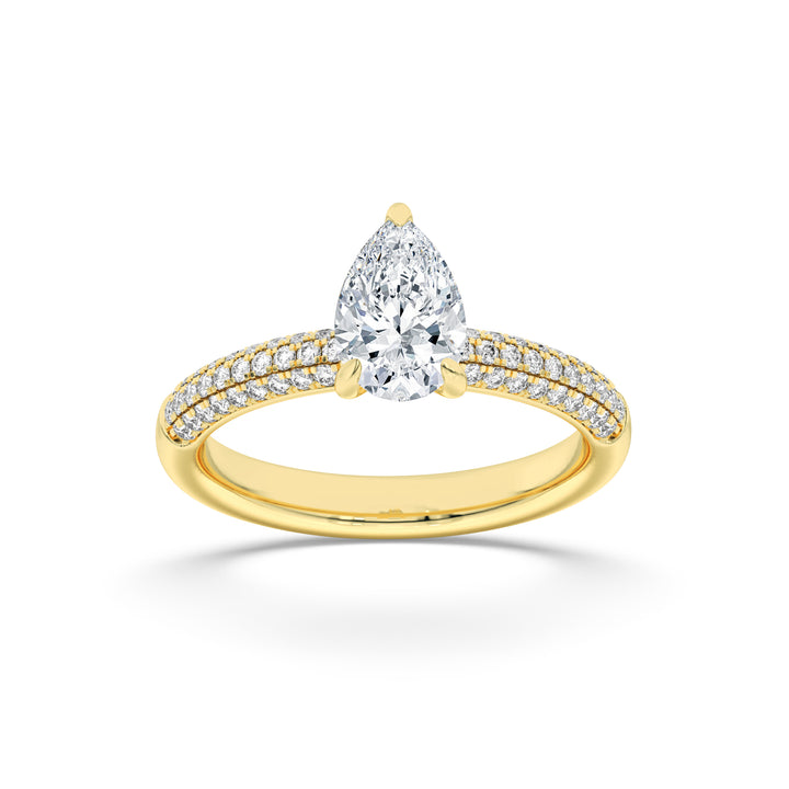 Pear Diamond Eternity Band