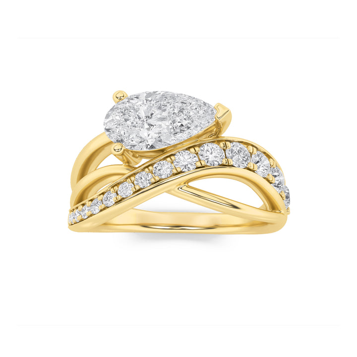 Five-Stone Pear Anniversary Ring