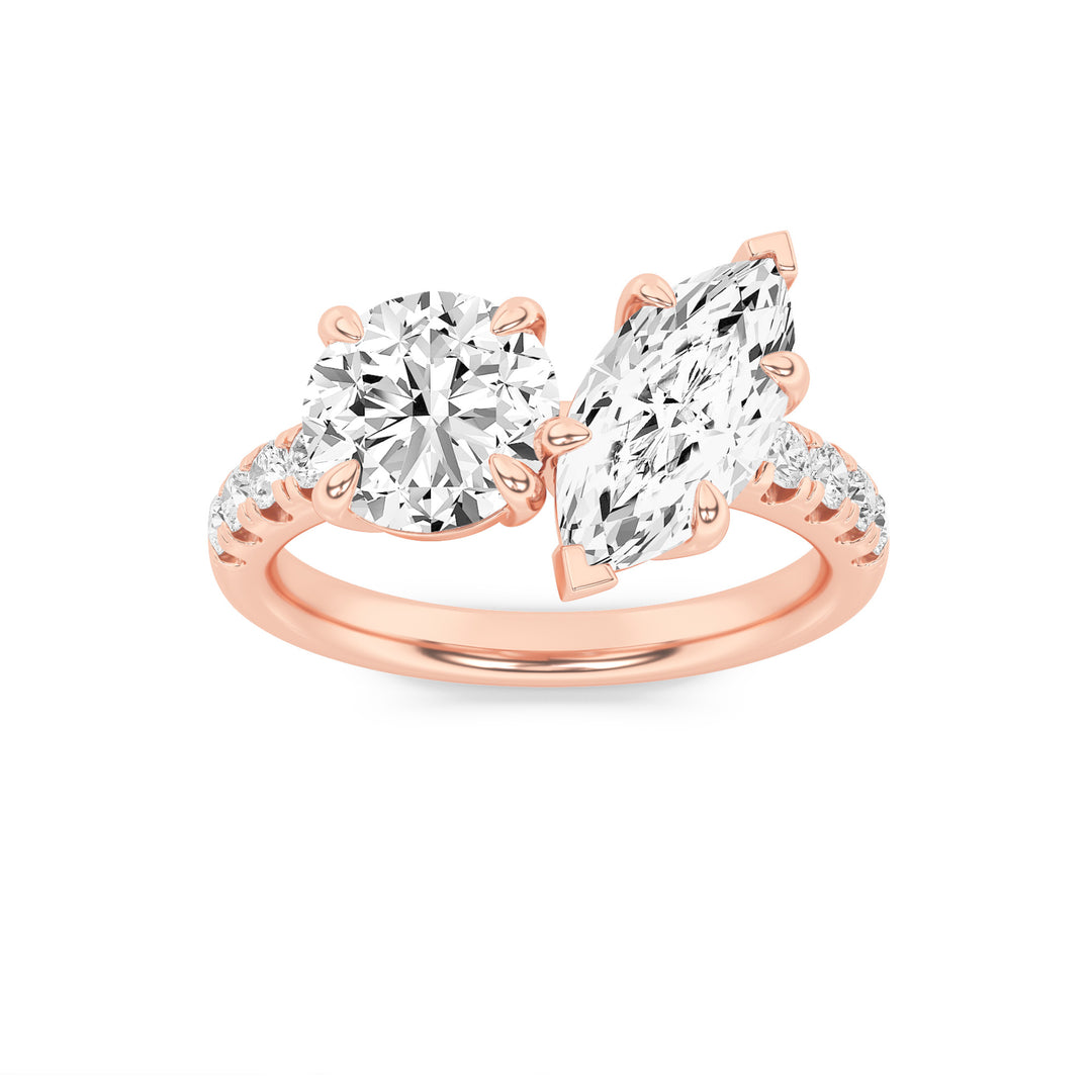 Toi et Moi — Round + Round in Rose Gold