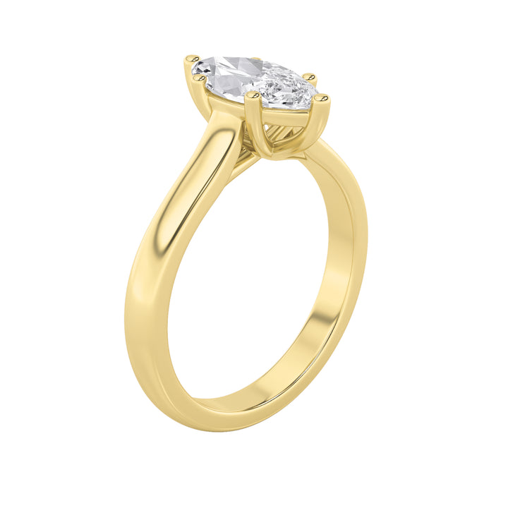 Marquise Diamond Wedding Band — Women&