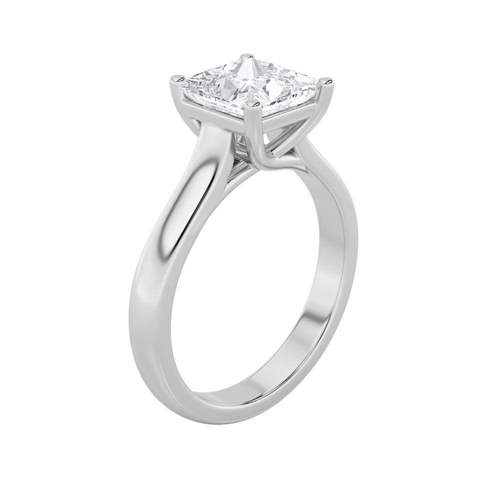 Princess Cut Solitaire — alt