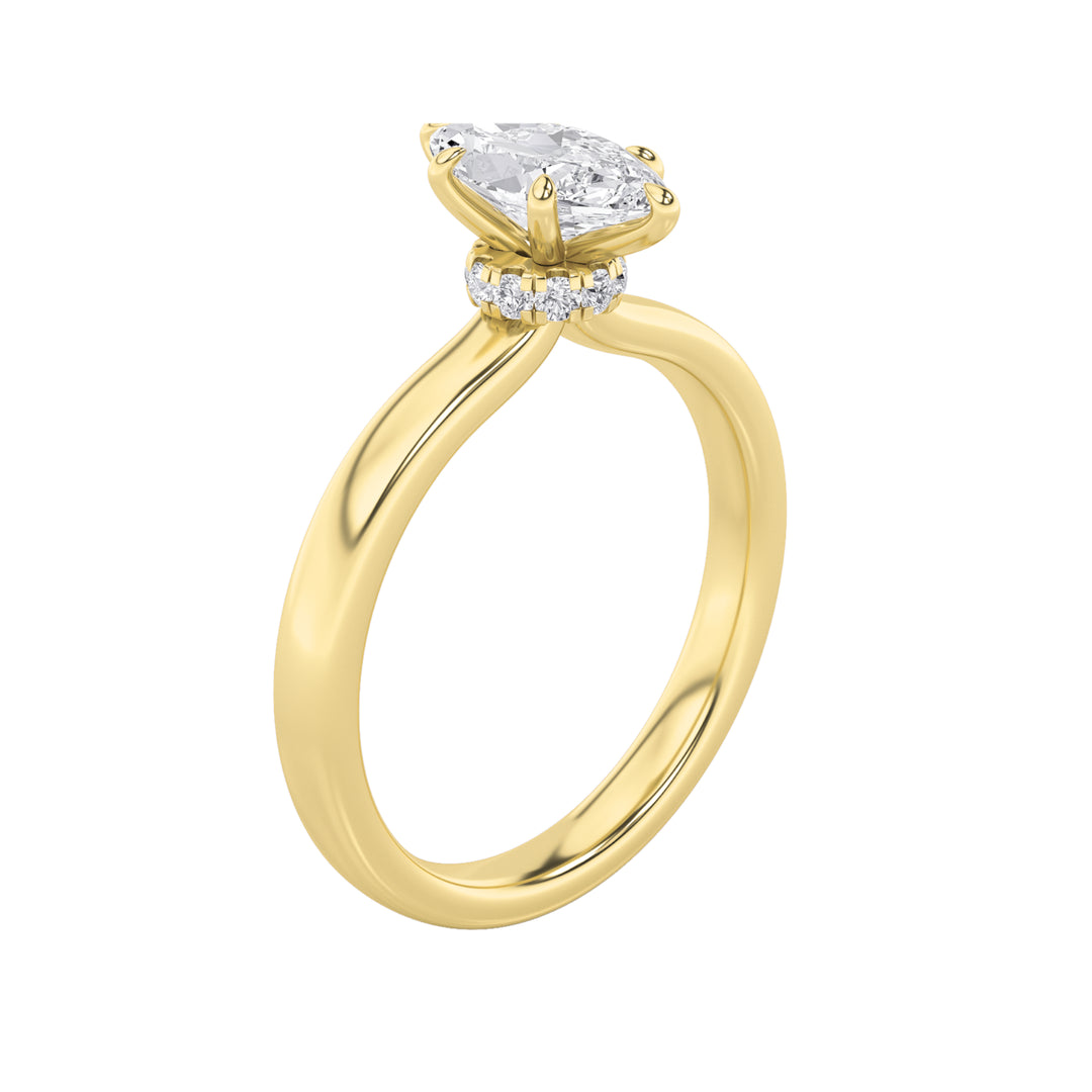 Marquise Vintage Vine Side Stone — alt