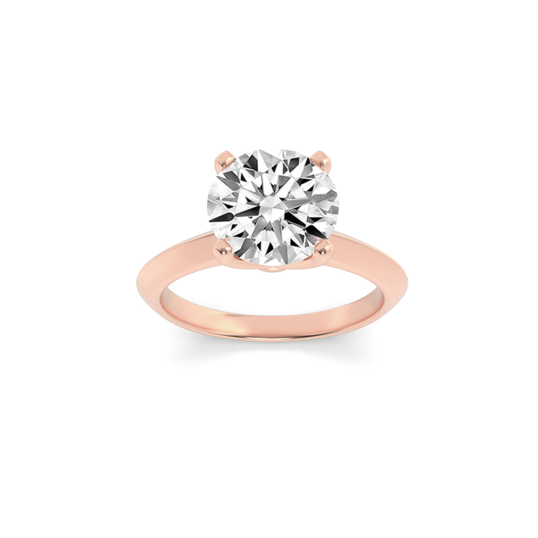 Round Solitaire 4-Prong in Rose Gold
