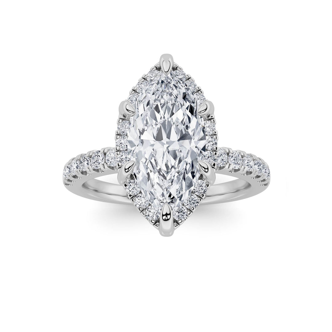 Marquise Vintage Vine Side Stone