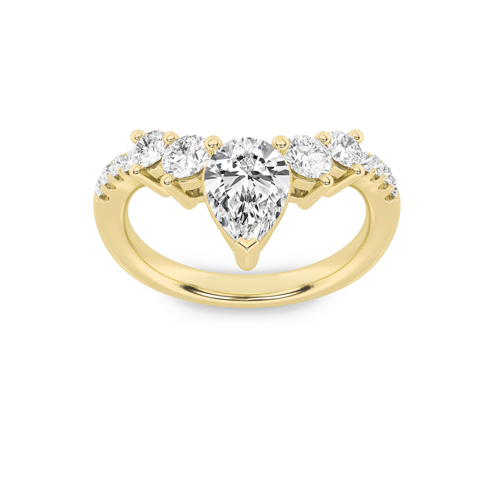 Five-Stone Pear Anniversary Ring