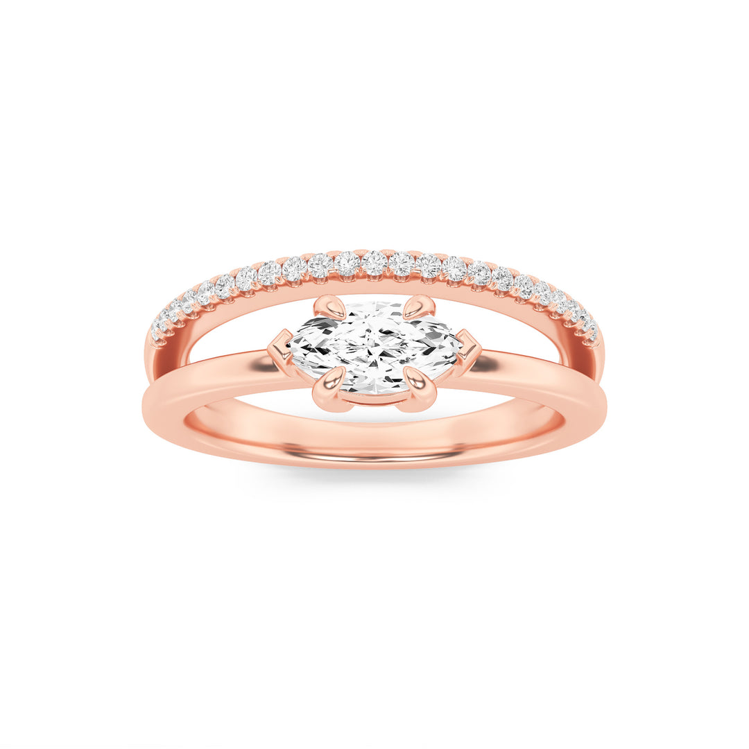 Half-Eternity Round Diamond Band