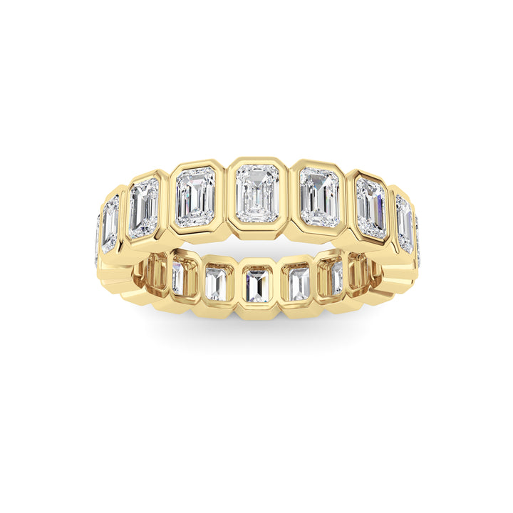 Half-Eternity Emerald Cut Band