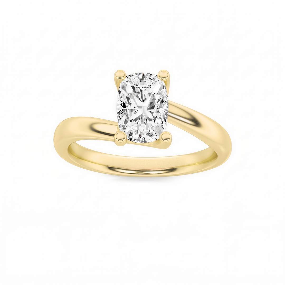 Asscher Cut Solitaire — Vintage