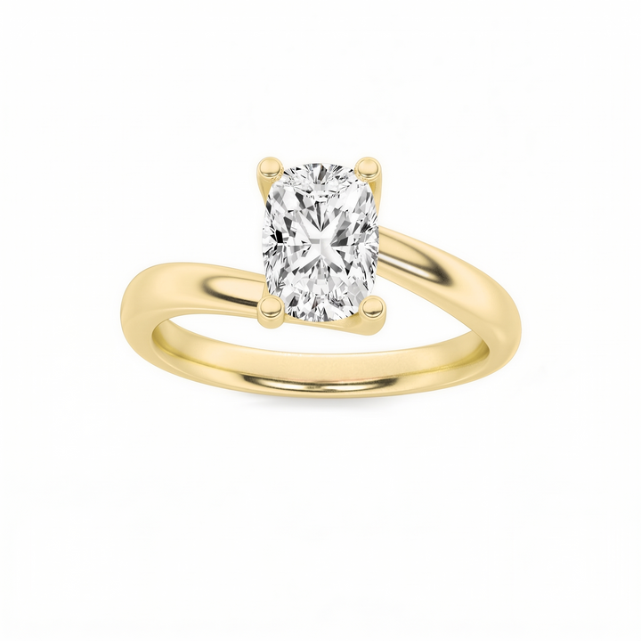 Asscher Cut Solitaire — Vintage