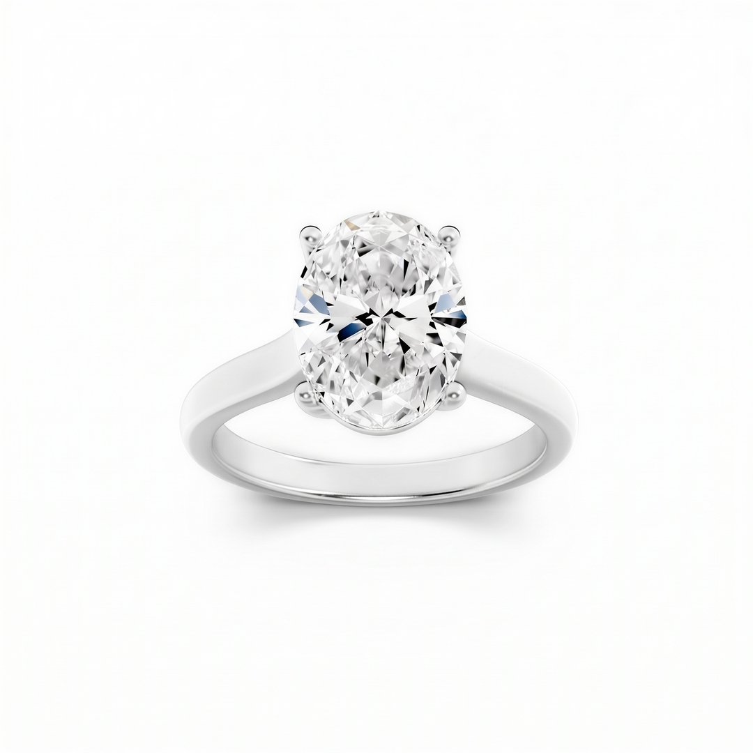 Cathedral Oval Solitaire
