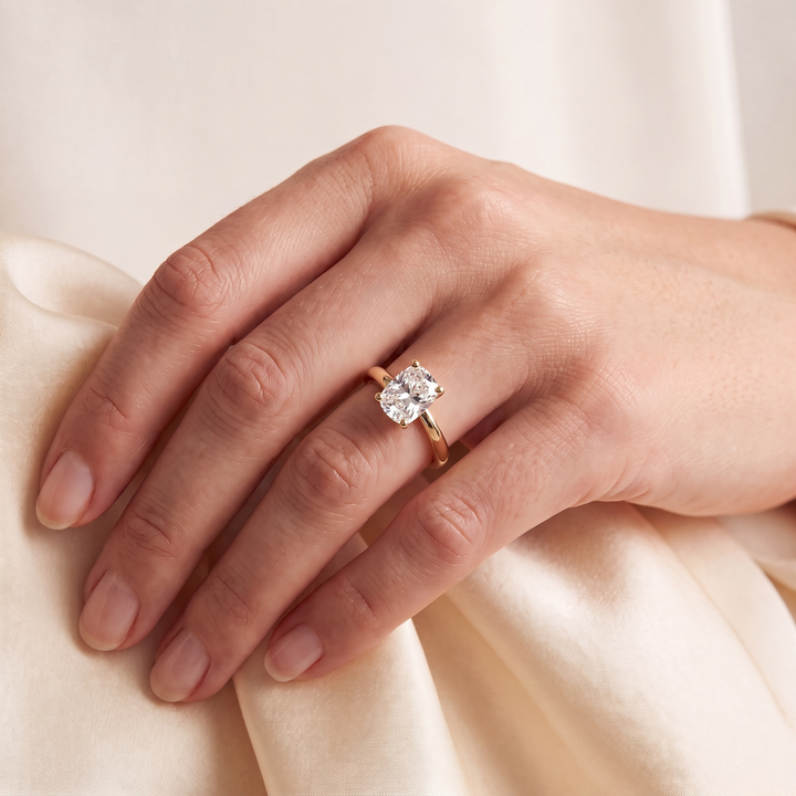 Asscher Cut Solitaire — Vintage