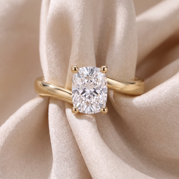 Asscher Cut Solitaire — Vintage