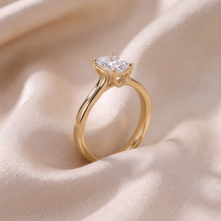 Cathedral Cushion Solitaire