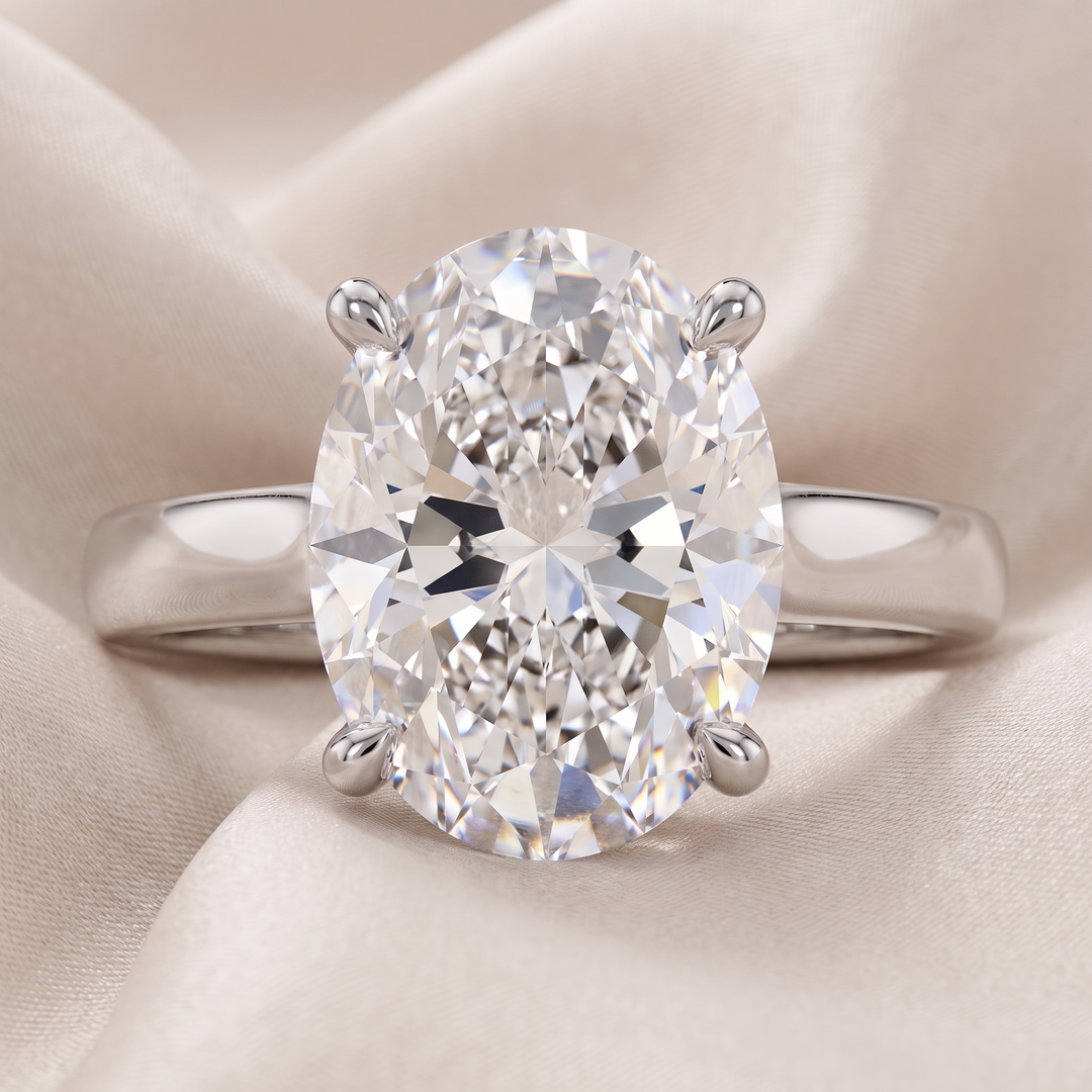 Cathedral Oval Solitaire